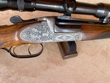 Waffen Dschulnigg Salzburg, Austria Engraved Single Shot Stalking Rifle in .270 Winchester with Kahles 2-7 Scope. German/Austrian Stalking Rifle - 8 of 20