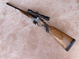 Waffen Dschulnigg Salzburg, Austria Engraved Single Shot Stalking Rifle in .270 Winchester with Kahles 2-7 Scope. German/Austrian Stalking Rifle - 1 of 20
