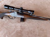 Waffen Dschulnigg Salzburg, Austria Engraved Single Shot Stalking Rifle in .270 Winchester with Kahles 2-7 Scope. German/Austrian Stalking Rifle - 14 of 20