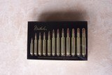 Weatherby Lucite Ammo Block of 12 Cartridges (Black) Very Collectible - 1 of 3