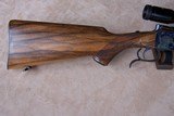 Hagn falling block Engraved Single Shot rifle chambered in .22-250 for the discriminating sportsman - 11 of 20