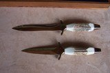 Gerber Mark I and Mark II President’s Collection Sambar Stag Handle Dagger Knife Set - 5 of 7