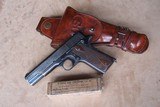 Colt Model 1911 from 1918 with Holster, Period Box of Ammo,
Colt Archive Letter and Pistol Stand - 18 of 20