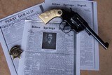 Colt Army Special .38 Special with a 5” Barrel and Factory Carved Steer Head Ivory Grips, Owned by Sheriff in Wyoming County New York - 13 of 15