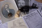 Colt Army Special .38 Special with a 5” Barrel and Factory Carved Steer Head Ivory Grips, Owned by Sheriff in Wyoming County New York - 8 of 15