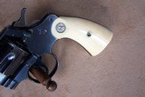 Colt Army Special .38 Special with a 5” Barrel and Factory Carved Steer Head Ivory Grips, Owned by Sheriff in Wyoming County New York - 4 of 15