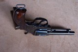 Spectacular Colt Model 1878 Etched Panel New Frontier .44-40 with original high figured checkered walnut grips - 10 of 20