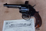 Spectacular Colt Model 1878 Etched Panel New Frontier .44-40 with original high figured checkered walnut grips