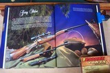 Gary Stiles Switch Barrel Mauser action rifle in .25-06 and .35 Whelen with 1 1/2-4 1/2 and 3-9 Swarovski scopes in Huey Trunk Case W/Accessories - 2 of 18