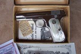 Colt Nickel 1903 Auto with Pearl Grips in the original box with accessories shipped to Lou Eppinger’s in 1935 - 2 of 20