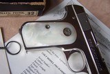 Colt Nickel 1903 Auto with Pearl Grips in the original box with accessories shipped to Lou Eppinger’s in 1935 - 11 of 20