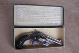 Smith & Wesson Nickel Model 2, 2nd Issue .38 Single Action 99% in Original Box with rare 3” Barrel, .38 S&W Top Break Revolver - 2 of 20