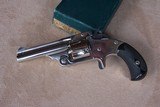 Smith & Wesson Nickel Model 2, 2nd Issue .38 Single Action 99% in Original Box with rare 3” Barrel, .38 S&W Top Break Revolver - 3 of 20