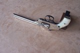 Smith & Wesson Nickel New Departure Top Break .38 with the 6” Barrel & Pearl Grips in the Original Box with paperwork - 7 of 19