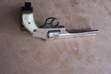 Smith & Wesson Nickel New Departure Top Break .38 with the 6” Barrel & Pearl Grips in the Original Box with paperwork - 8 of 19