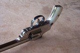 Smith & Wesson Nickel New Departure Top Break .38 with the 6” Barrel & Pearl Grips in the Original Box with paperwork - 13 of 19
