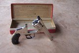 Smith & Wesson Nickel New Departure Safety Hammerless Top Break .38 with the 4” Barrel in the Original Box, 99%+ Condition - 2 of 20