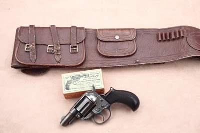 Colt Model 1877 Rare .38 with a 2” Barrel, Includes Gamblers Belt/Holster Rig - Image 7 of 20