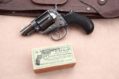 Colt Model 1877 Rare .38 with a 2” Barrel, Includes Gamblers Belt/Holster Rig - Image 2 of 20