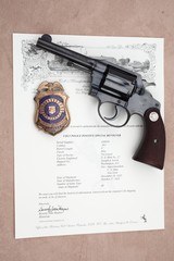 Colt Police Positive Special .38 Special with the 4” Barrel. Shipped to U.S. Mint, Includes Badge and Archive Letter. - Image 1 of 16