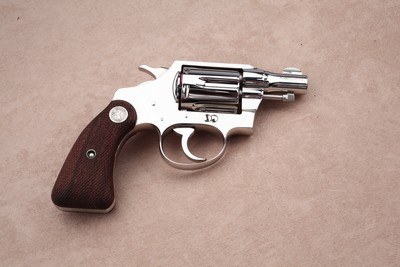 Nickel Colt Detective Special from 1937 owned by Hardin, Montana Undersheriff W.S. Brooks, includes Badge & Photo - Image 3 of 15