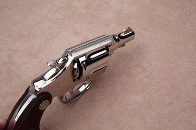 Nickel Colt Detective Special from 1937 owned by Hardin, Montana Undersheriff W.S. Brooks, includes Badge & Photo - Image 6 of 15