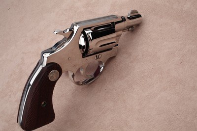Nickel Colt Detective Special from 1937 owned by Hardin, Montana Undersheriff W.S. Brooks, includes Badge & Photo - Image 7 of 15