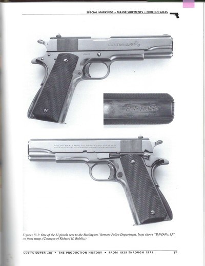 Colt Super .38 sold to Burlington, VT Police Dept. in 1936, included Archive Letter - Image 20 of 20