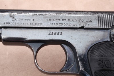 Colt Model 1908 .380 Auto Shipped to the NYPD in 1913. Includes Badge, Audley holster & Officer Photo - Image 5 of 20