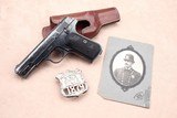 Colt Model 1908 .380 Auto Shipped to the NYPD in 1913. Includes Badge, Audley holster & Officer Photo - Image 8 of 20