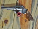 SMITH AND WESSON MODEL 34 4" NICKEL REVOLVER IN .22LR - 4 of 8