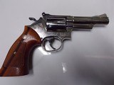SMITH AND WESSON MODEL 19 4" NICKEL .357 cal - 4 of 7