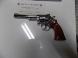 SMITH AND WESSON MODEL 19-3 6" NICKEL 357 REVOLVER - 2 of 4