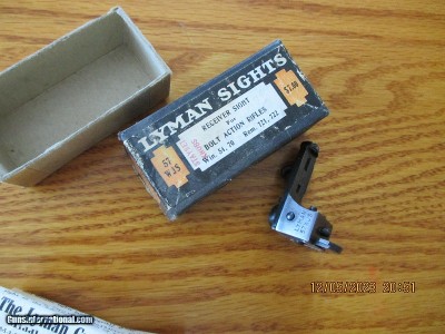 LYMAN 57WJS..MODEL 54 WINCHESTER/ REMINGTON 721