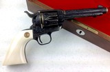 Colt SAA, 44-40, Ivory grips, Angelo Bee, Master Engraved, Gold wire Inlay, 3rd gen. - 8 of 14