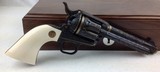 Colt SAA, 44-40, Ivory grips, Angelo Bee, Master Engraved, Gold wire Inlay, 3rd gen. - 13 of 14