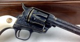 Colt SAA, 44-40, Ivory grips, Angelo Bee, Master Engraved, Gold wire Inlay, 3rd gen. - 5 of 14