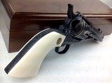 Colt SAA, 44-40, Ivory grips, Angelo Bee, Master Engraved, Gold wire Inlay, 3rd gen. - 11 of 14