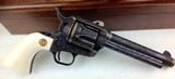 Colt SAA, 44-40, Ivory grips, Angelo Bee, Master Engraved, Gold wire Inlay, 3rd gen. - 4 of 14