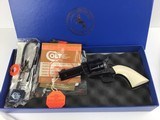 Colt SAA, 45, Ivory, 3 1/2” barrel w/ejector, unfired N.I.B. - 3 of 10