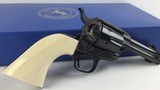 Colt SAA, 45, Ivory, 3 1/2” barrel w/ejector, unfired N.I.B. - 4 of 10