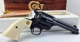 Colt SAA, 45 Colt, 4 3/4”, Ivory grips, 1979, N.I.B. Mint - 1 of 15