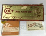 Colt SAA, 45 Colt, 4 3/4”, Ivory grips, 1979, N.I.B. Mint - 15 of 15