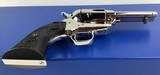 Colt SAA, Rare Custom shop Wilkerson, 3 1/2” barrel with ejector, Nickel, N.I.B. - 13 of 13