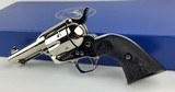 Colt SAA, Rare Custom shop Wilkerson, 3 1/2” barrel with ejector, Nickel, N.I.B. - 3 of 13