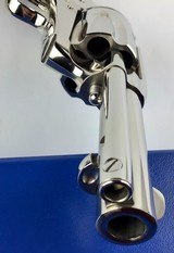 Colt SAA, Rare Custom shop Wilkerson, 3 1/2” barrel with ejector, Nickel, N.I.B. - 12 of 13