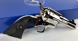 Colt SAA, Rare Custom shop Wilkerson, 3 1/2” barrel with ejector, Nickel, N.I.B. - 2 of 13