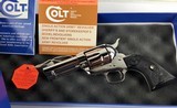 Colt SAA, Rare Custom shop Wilkerson, 3 1/2” barrel with ejector, Nickel, N.I.B. - 6 of 13