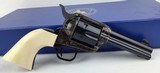 Colt SAA, 4” Barrel, 1 pc. Ivory grips, 45LC, Rarest of the Rare, N.I.B. - 8 of 15