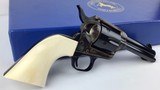 Colt SAA, 4” Barrel, 1 pc. Ivory grips, 45LC, Rarest of the Rare, N.I.B. - 9 of 15